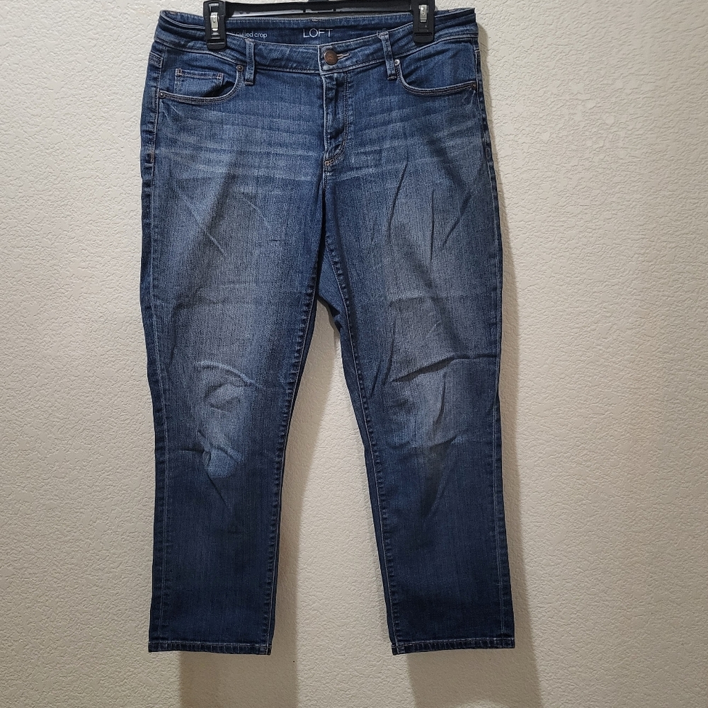Loft curvy cropped jeans